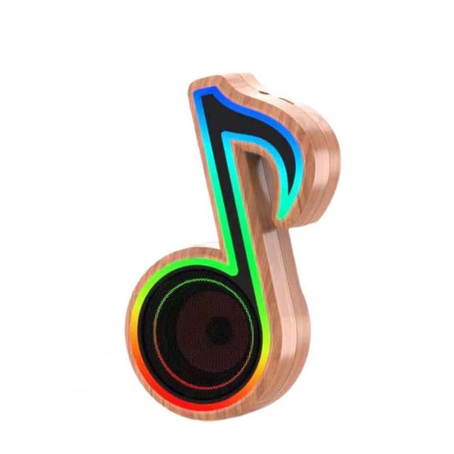 Portable Music Notes RGB Light Speaker
