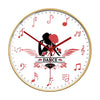 Dancing Music Note Wall Clock