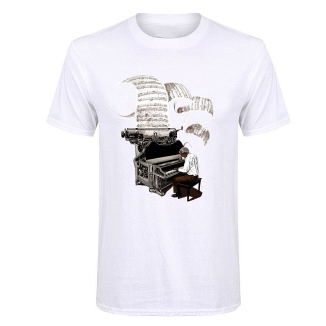 Composer Music Note Piano Tee