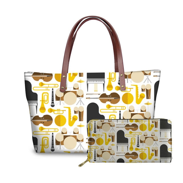 Music Note Design Bag Set