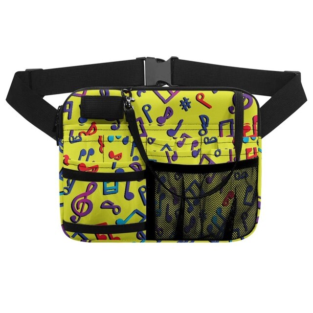 Portable Music Note Belt Bag