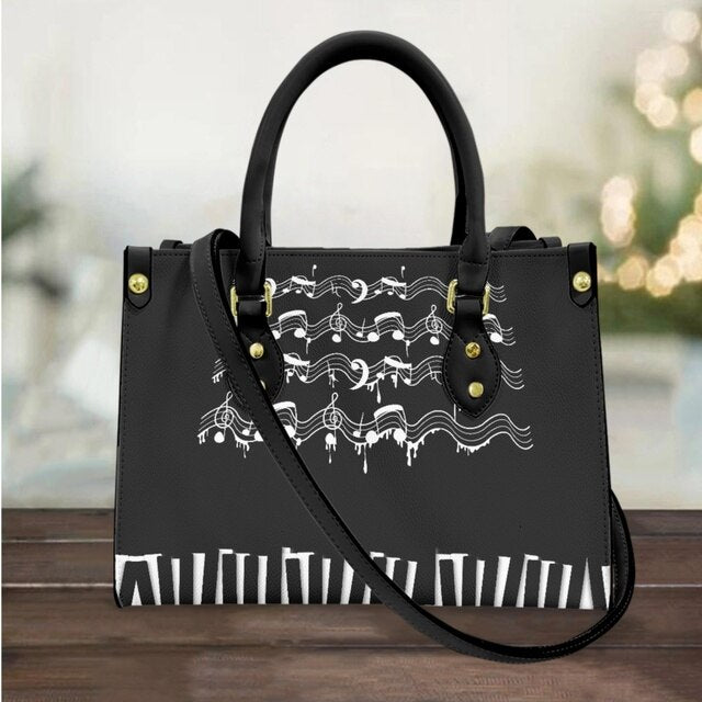 Piano Musical Note Hand Bag