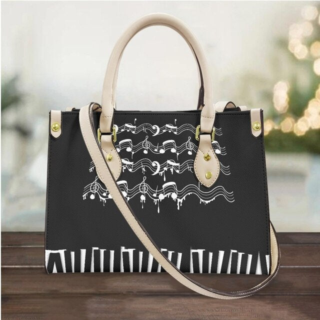 Piano Musical Note Hand Bag