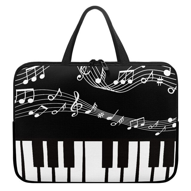 Music Note Piano Laptop Case