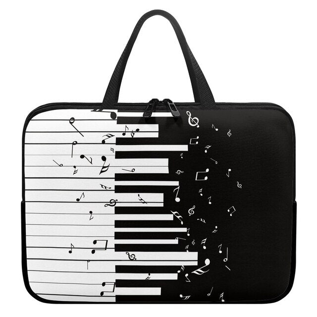 Music Note Piano Laptop Case