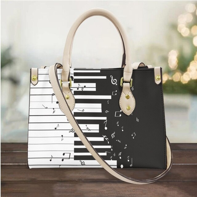 Piano Musical Note Hand Bag