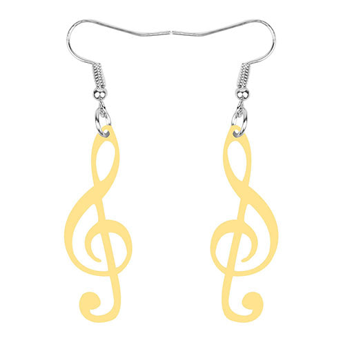 Free - Treble Clef Music Earrings