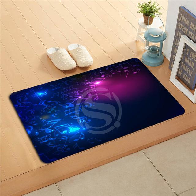 Musical Notes Doormat - Yellow / 40X60cm - { shop_name }} - Review