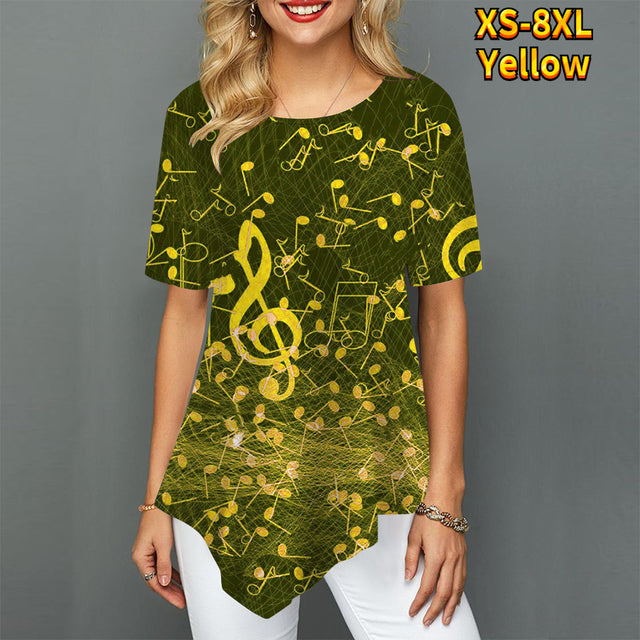 Musical Notes Loose T-shirt