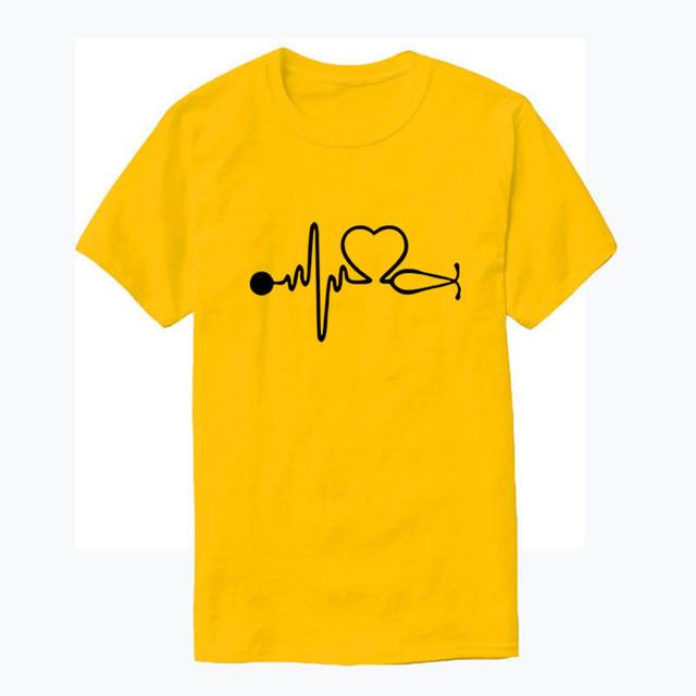 Heart Women Headset Music T-Shirt - Artistic Pod