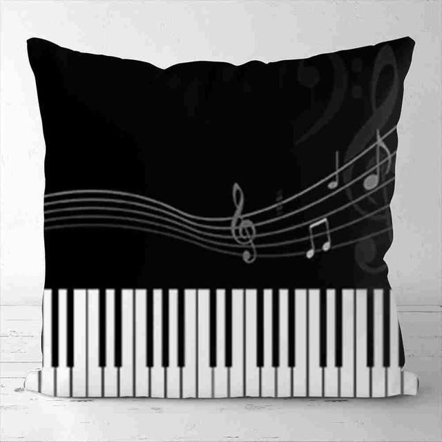 Piano Guitar Pillowcase