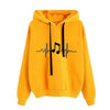 Music Note Long Sleeve Hoodie