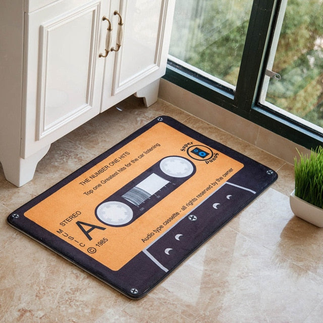 Colorful Retro Magnetic Tape Carpet