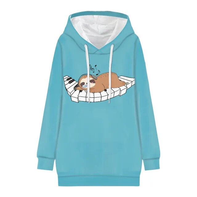 Mouse Piano Key Hoodie Dress