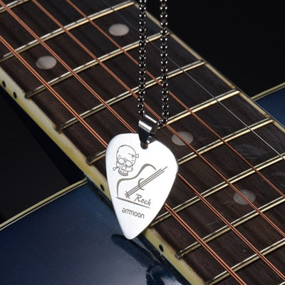 Free - Treble Clef Guitar Pick Necklace