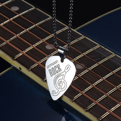 Free - Treble Clef Guitar Pick Necklace