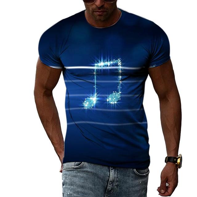 Musical Note Pattern T-Shirt