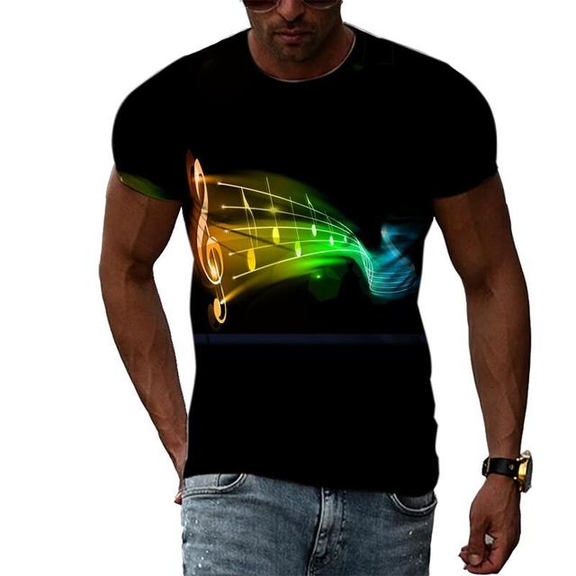 Musical Note Pattern T-Shirt