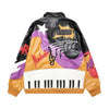 Piano Music Note Embroidery Jacket