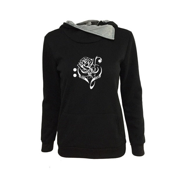 Music Note Rose Sweatshirt