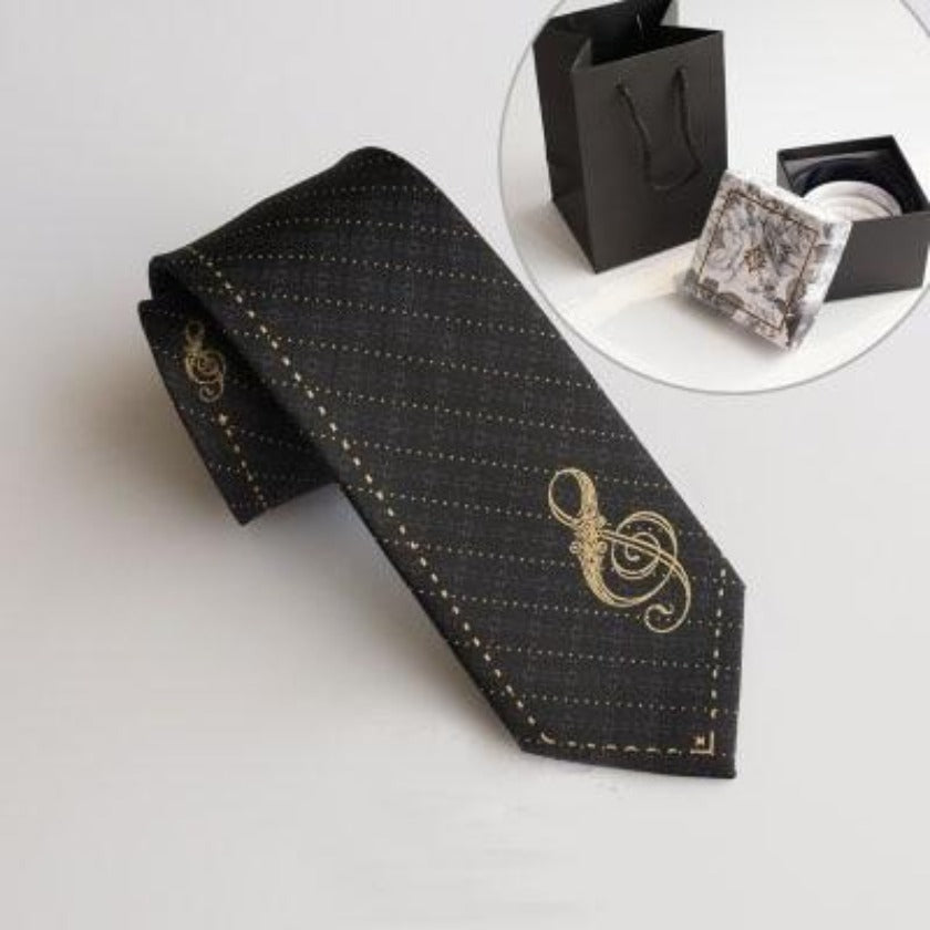 Fashionable Music Notes Necktie - Black - { shop_name }} - Review