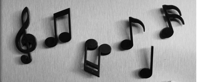 Free - 6pcs Music Note Magnet