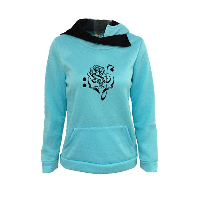 Music Note Rose Sweatshirt