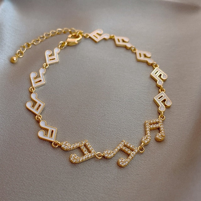 Creative Music Notes Earrings/Bracelet