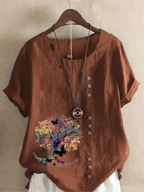 Music Notes Butterfly Blouse