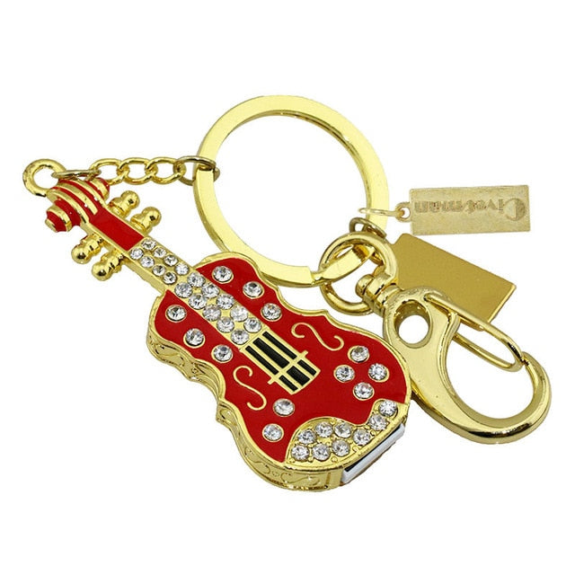 Crystal Guitar Violin USB Drive
