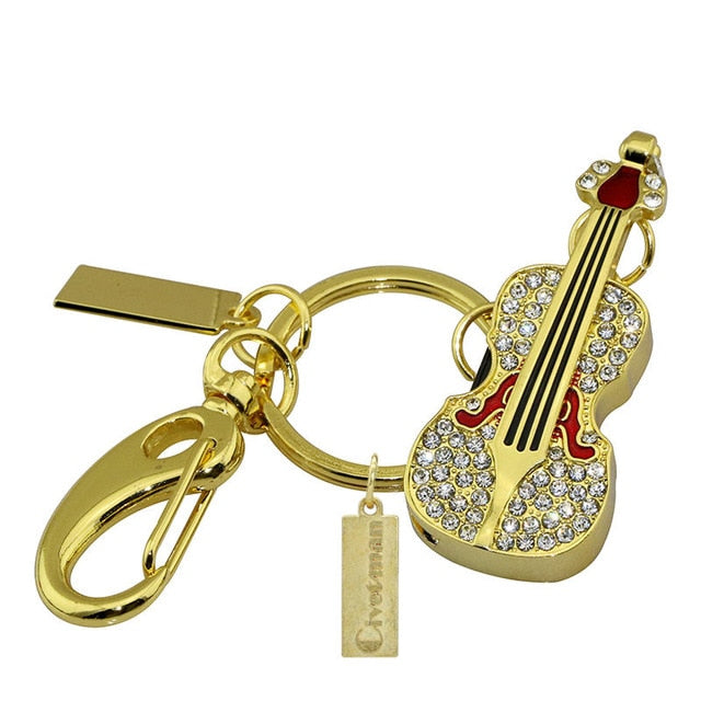 Crystal Guitar Violin USB Drive
