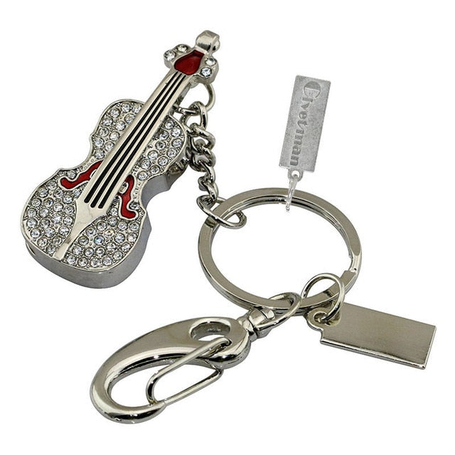Crystal Guitar Violin USB Drive
