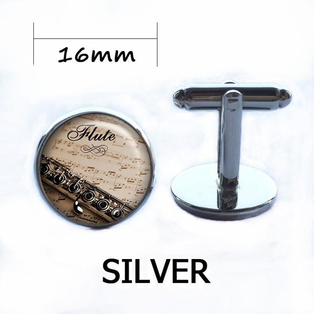 Flute Necklace, Keychain, Ring, Earrings, Cufflink & Brooch - Artistic Pod