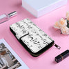 Music Note Flap Long Wallet