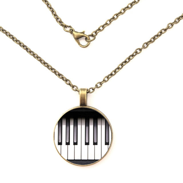 Free - Piano Keys Pendant Necklace