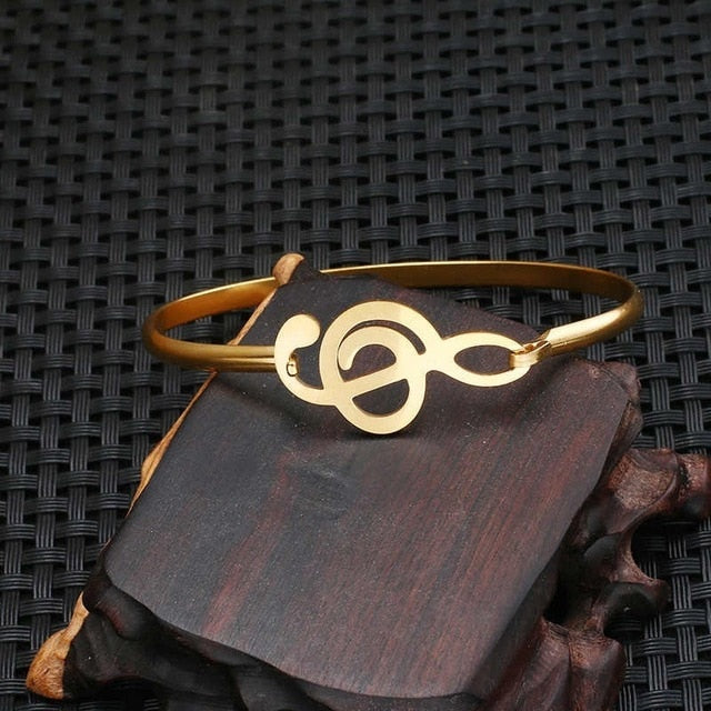 Free - Treble Clef Note Bangle