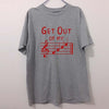 "Get Out of My Face" Music T-shirt - Gray & Red / XS - { shop_name }} - Review