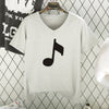 V-Neck Music Notes T-shirt