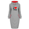 Red Heart Music Notes Dress