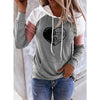 Music Notes Heart Pocket Splice Hoodie - Gray / S - { shop_name }} - Review