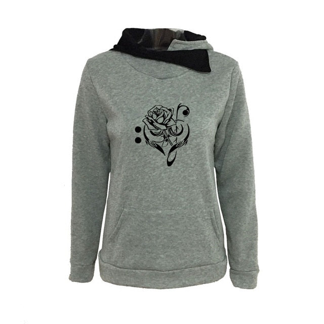 Music Note Rose Sweatshirt