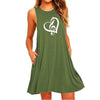 Music Notes Heart Pocket Dress - Green / S - { shop_name }} - Review