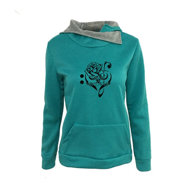 Music Note Rose Sweatshirt