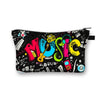 Music Print Cosmetic Bag