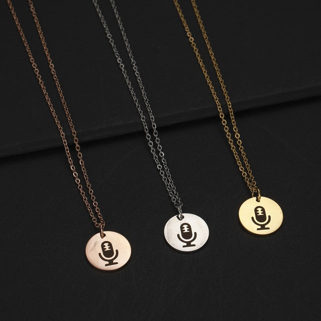 Stainless Steel Music Necklace