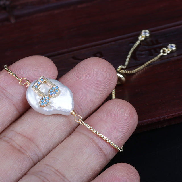 Music Notes Peal Bracelet