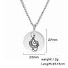 Treble Clef Piano Necklace