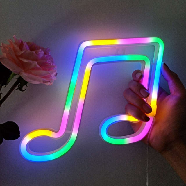 Music Notes LED Neon Light