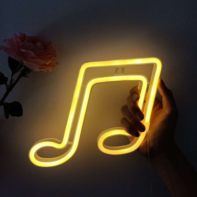Music Notes LED Neon Light