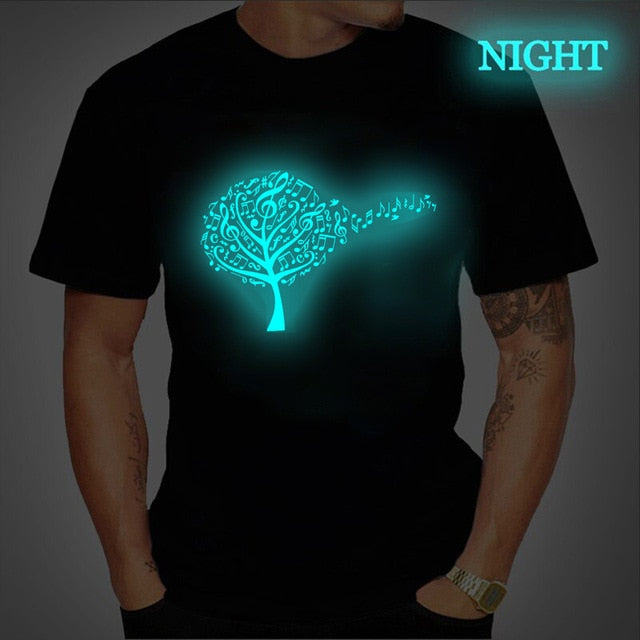 Luminous Music Notes T-Shirt
